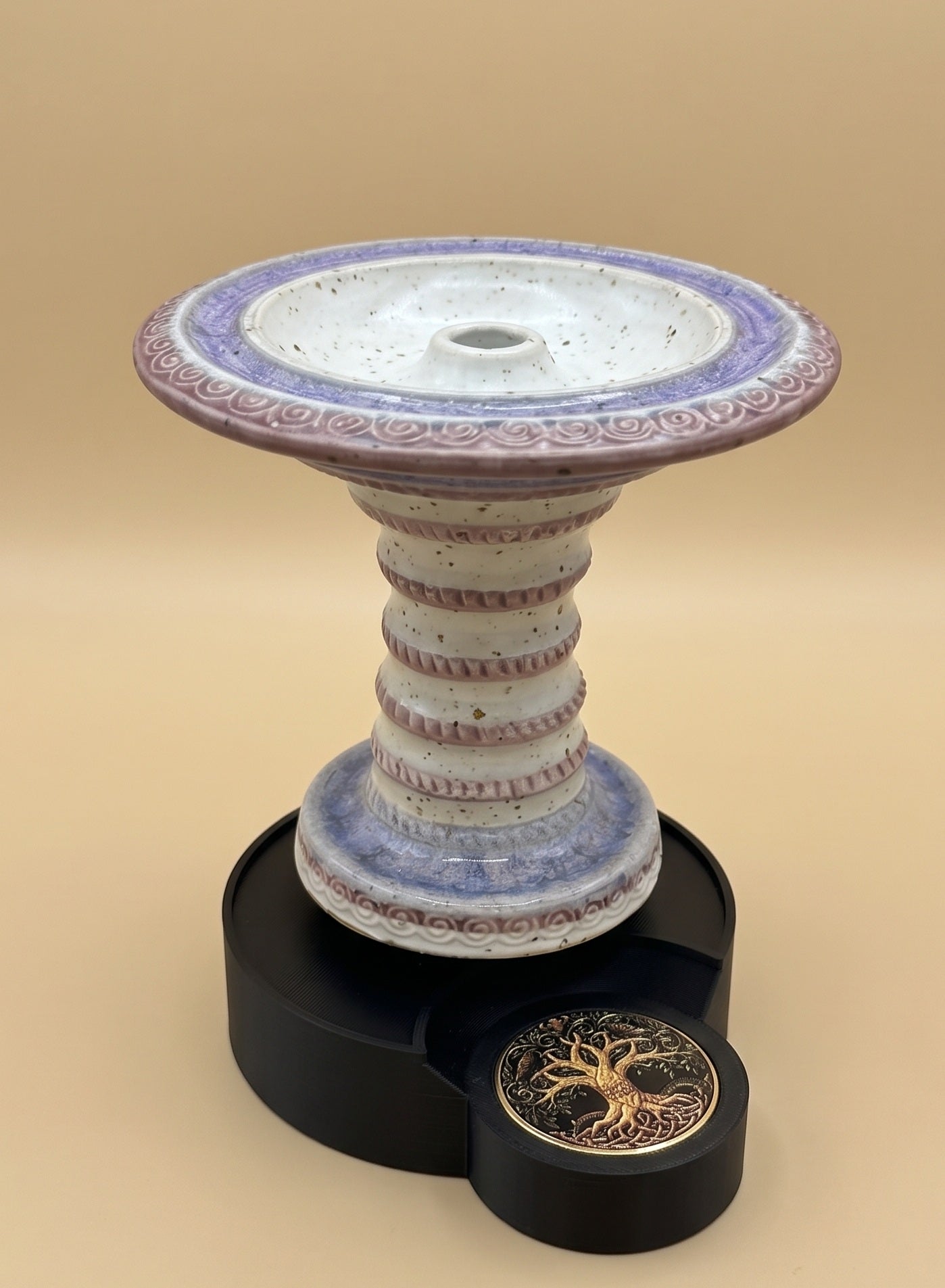 Yggdrasil Weiß - Lila mit Standfuß ( Limited to 10 )